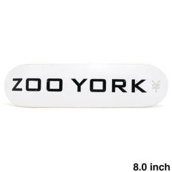 ZOO YORK DECK ズーヨーク デッキ TEAM OG 95 LOGO BLOCK WHITE 8.0 スケートボード スケボー