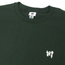 KAWA T-SHIRT 川 Tシャツ 川 LOGO 1POINT GREEN/WHITE スケートボード スケボー 1