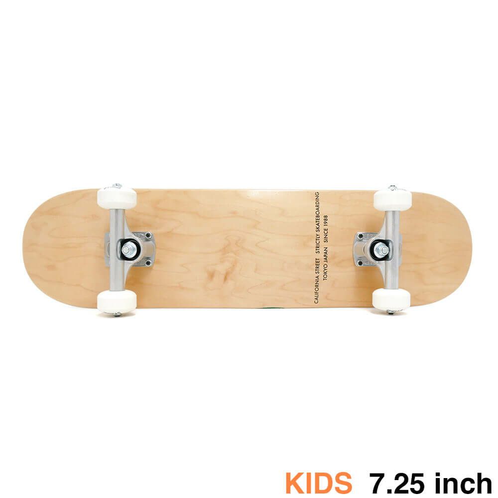 【初心者におすすめ・高品質】専用ケース・レンチ付き CALIFORNIA STREET カリフォルニアストリート コンプリートセット スケートボード完成品（子供用） SIMPLE CLEAR MINI 7.25 ブランク スケートボード スケボー
