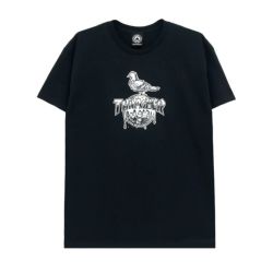 THRASHER T-SHIRT スラッシャー Ｔシャツ THRASHER X ANTIHERO COVER THE EARTH BLACK（US企画） スケートボード スケボー 