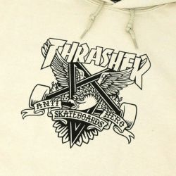 THRASHER HOOD スラッシャー パーカー THRASHER X ANTIHERO EAGLEGRAM SAND（US企画） スケートボード スケボー 