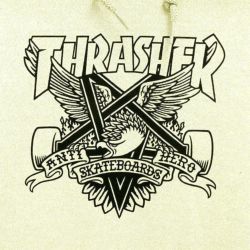 THRASHER HOOD スラッシャー パーカー THRASHER X ANTIHERO EAGLEGRAM SAND（US企画） スケートボード スケボー 2