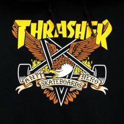  THRASHER HOOD スラッシャー パーカー THRASHER X ANTIHERO EAGLEGRAM BLACK（US企画） スケートボード スケボー 2