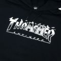 THRASHER HOOD スラッシャー パーカー THRASHER X ANTIHERO PIGEON MAG BLACK（US企画） スケートボード スケボー 1