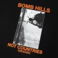 GX1000 T-SHIRT ジーエックス1000 Tシャツ BOMB HILLS NOT COUNTRIES BLACK/ORANGE スケートボード スケボー 1