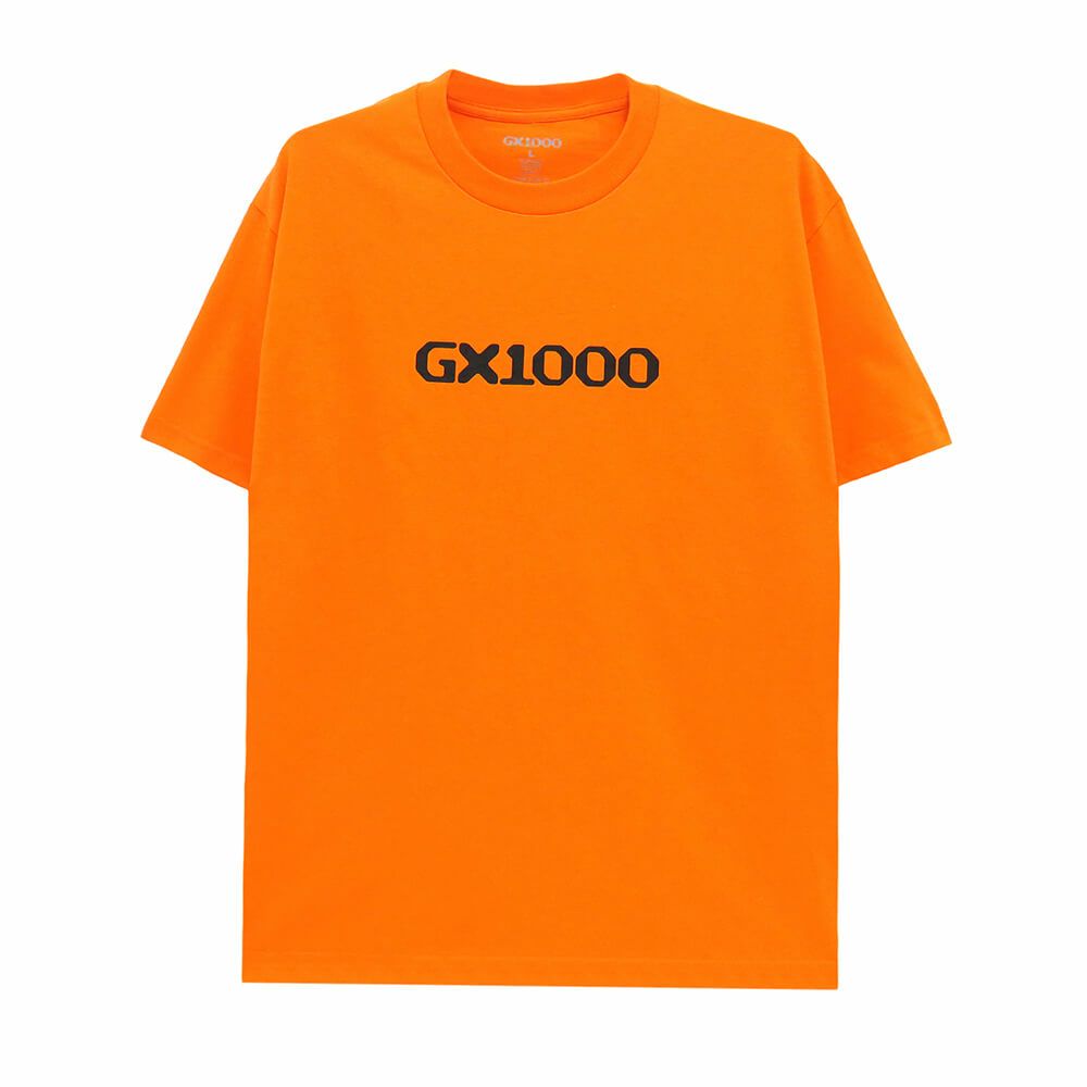 GX1000 T-SHIRT ジーエックス1000 Tシャツ OG LOGO ORANGE スケートボード スケボー 