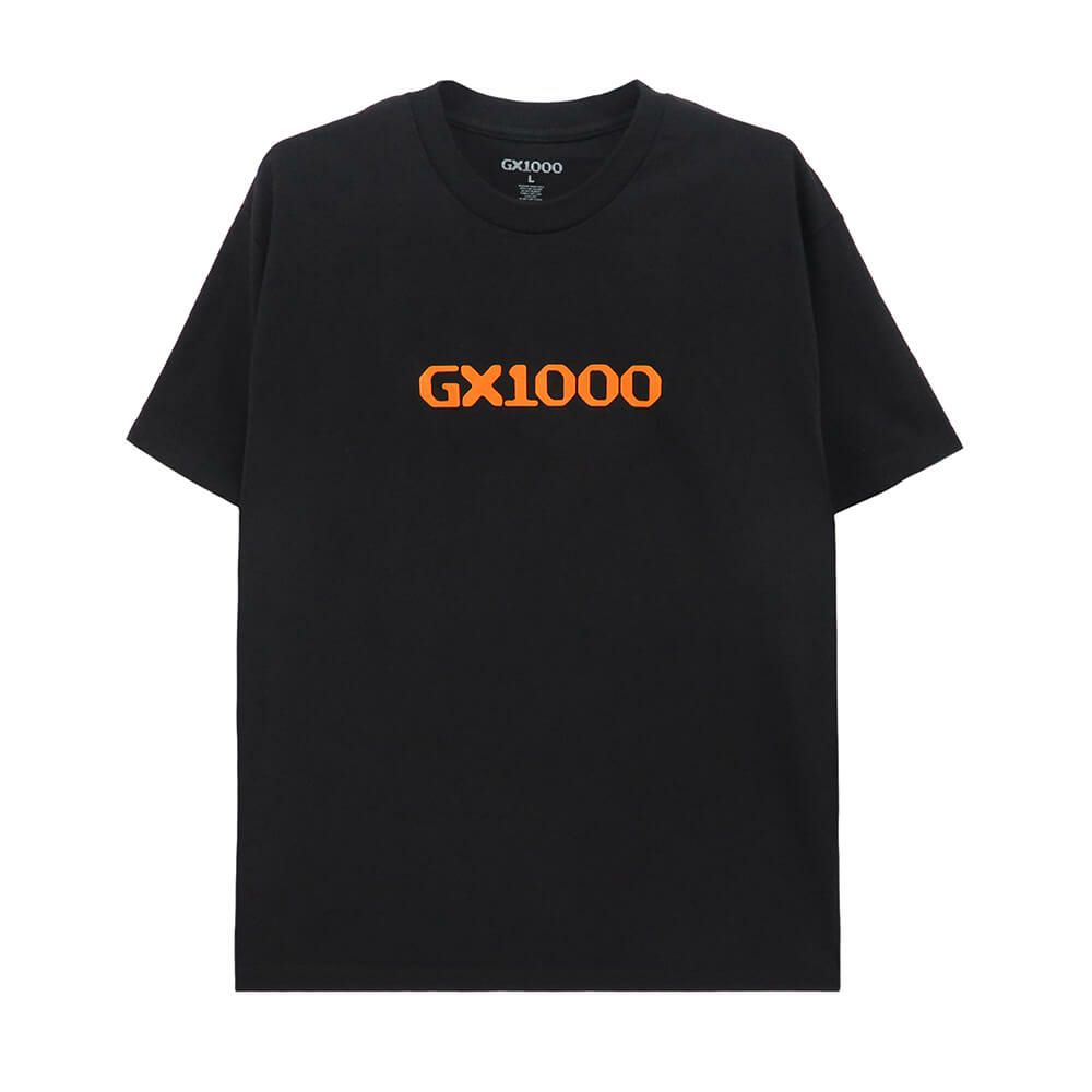 GX1000 T-SHIRT ジーエックス1000 Tシャツ OG LOGO BLACK/ORANGE スケートボード スケボー 