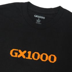 GX1000 T-SHIRT ジーエックス1000 Tシャツ OG LOGO BLACK/ORANGE スケートボード スケボー 1