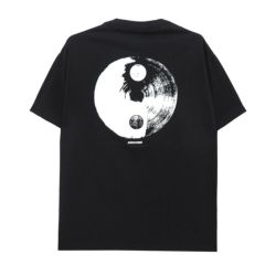 LOOP HOLE T-SHIRT ループホール Tシャツ YING YANG BRUSH BLACK スケートボード スケボー 