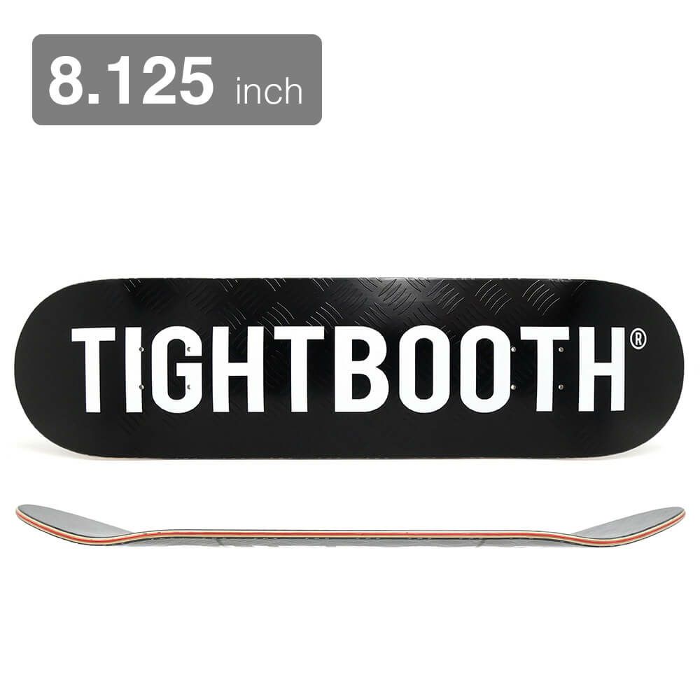 TIGHTBOOTH（TBPR）DECK タイトブース デッキ TEAM CP LOGO BLACK 8.125 スケートボード スケボー