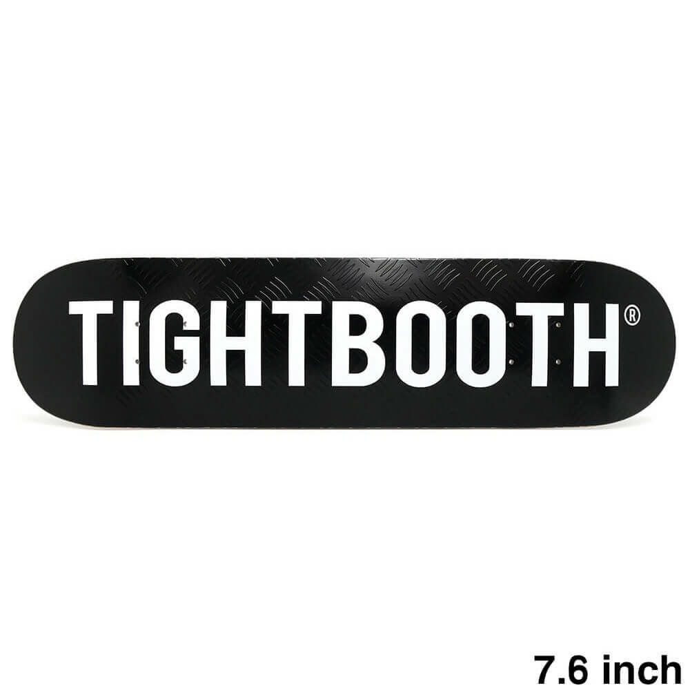 TIGHTBOOTH（TBPR）DECK タイトブース デッキ TEAM CP LOGO BLACK 7.6 スケートボード スケボー