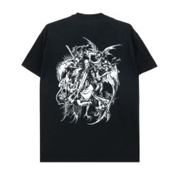 WELCOME T-SHIRT ウェルカム Tシャツ SAINT BLACK/WHITE スケートボード スケボー 