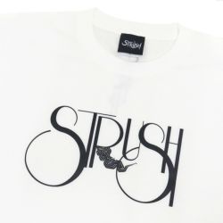 STRUSH T-SHIRT ストラッシュ Tシャツ SMOKE LOGO WHITE スケートボード スケボー 2