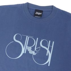 STRUSH T-SHIRT ストラッシュ Tシャツ SMOKE LOGO HAZY NAVY スケートボード スケボー 2