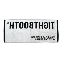 TIGHTBOOTH（TBPR）TOWEL タイトブース タオル LABEL LOGO FACE TOWEL BLACK スケートボード スケボー　1