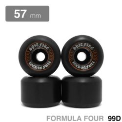 SPITFIRE WHEEL スピットファイヤー ウィール FORMULA FOUR (F4) LOCK-IN FULL 99D 黒 57mm スケートボード スケボー