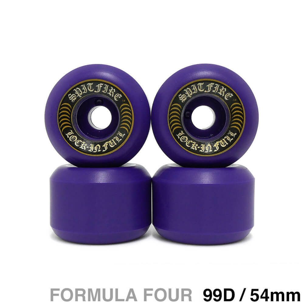 SPITFIRE WHEEL スピットファイヤー ウィール FORMULA FOUR (F4) LOCK-IN FULL 99D 紫 54mm スケートボード スケボー