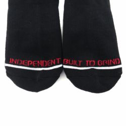 INDEPENDENT SOCKS インディペンデント ソックス 靴下 CLASSIC BAUHAUS STRIPE BLACK スケートボード スケボー 4