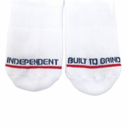  INDEPENDENT SOCKS インディペンデント ソックス 靴下 CLASSIC BAUHAUS STRIPE WHITE スケートボード スケボー 3