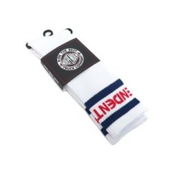  INDEPENDENT SOCKS インディペンデント ソックス 靴下 CLASSIC BAUHAUS STRIPE WHITE スケートボード スケボー 4