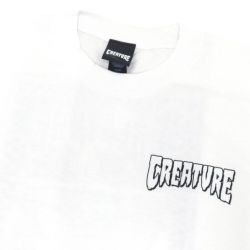 CREATURE T-SHIRT クリーチャー Tシャツ BRAINWASH WHITE スケートボード スケボー 2