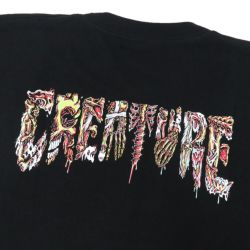 CREATURE T-SHIRT クリーチャー Tシャツ CATACOMB RELIC BLACK スケートボード スケボー 3