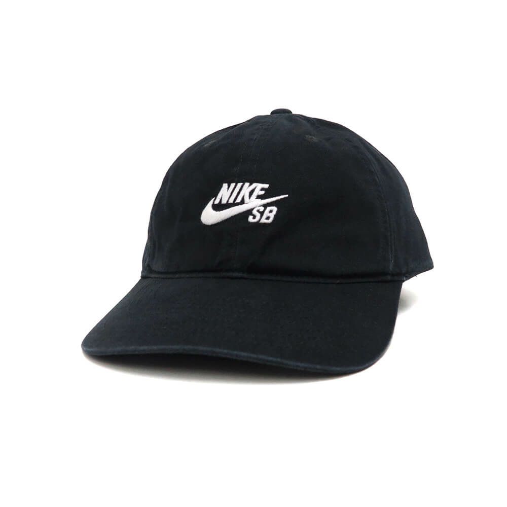 NIKE SB CAP ナイキSB キャップ CLUB UNSTRUCTURED SKATE CAP BLACK スケートボード スケボー 