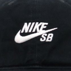 NIKE SB CAP ナイキSB キャップ CLUB UNSTRUCTURED SKATE CAP BLACK スケートボード スケボー 4