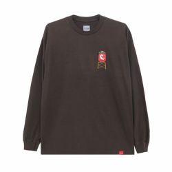 CHOCOLATE LONG SLEEVE チョコレート ロングスリーブTシャツ PIXEL CITY BROWN スケートボード スケボー 1