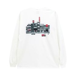 CHOCOLATE LONG SLEEVE チョコレート ロングスリーブTシャツ PIXEL CITY WHITE スケートボード スケボー 