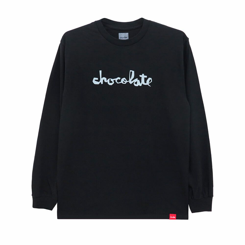 CHOCOLATE LONG SLEEVE チョコレート ロングスリーブTシャツ CHUNK BLACK/GREY スケートボード スケボー 