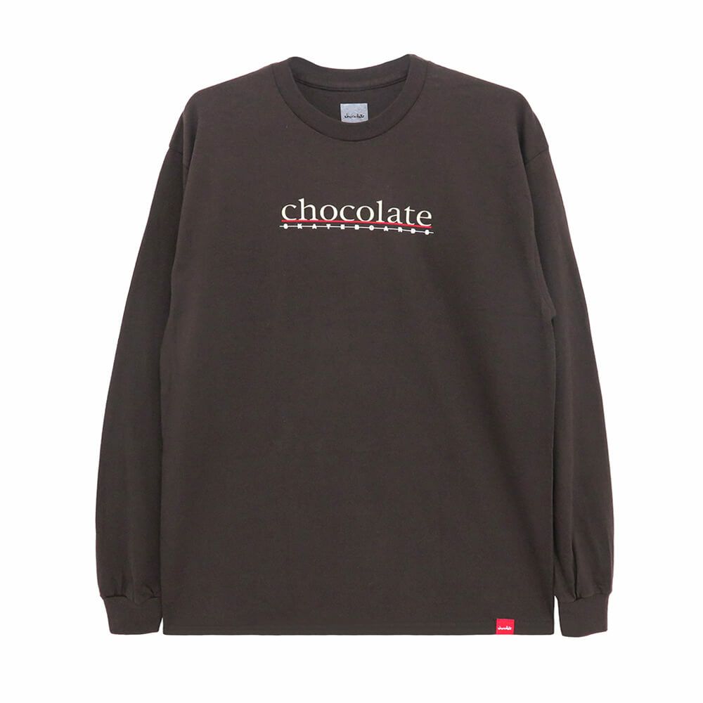 CHOCOLATE LONG SLEEVE チョコレート ロングスリーブTシャツ BAR BROWN スケートボード スケボー 