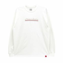 CHOCOLATE LONG SLEEVE<br> チョコレート<br> ロングスリーブTシャツ<br> BAR<br> WHITE<br><br> スケートボード スケボー