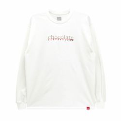 CHOCOLATE LONG SLEEVE チョコレート ロングスリーブTシャツ BAR WHITE スケートボード スケボー 