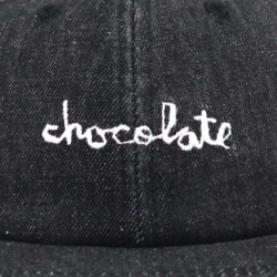 CHOCOLATE CAP チョコレート キャップ EMBROIDERED CHUNK DENIM BLACK スケートボード スケボー 4