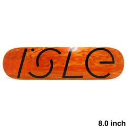 ISLE DECK アイル デッキ TEAM LOGO 1 ORANGE STAIN 8.0 スケートボード スケボー