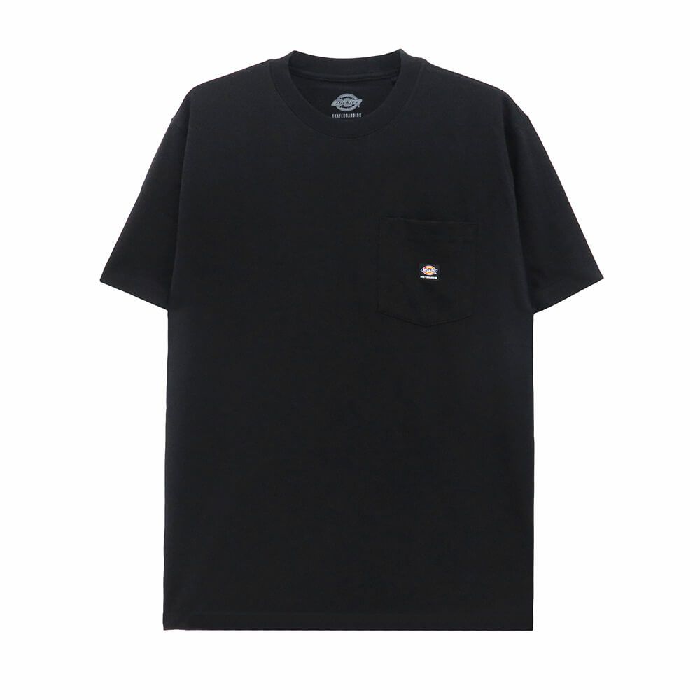 DICKIES SKATEBOARDING T-SHIRT ディッキーズ スケートボーディング Tシャツ RELAXED FIT POCKET BLACK スケートボード スケボー 