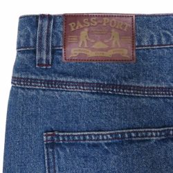 PASS~PORT JEANS パスポート パンツ ジーンズ DENIM WORKERS CLUB R41 WASHED DARK INDIGO スケートボード スケボー 5