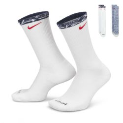 NIKE SB SOCKS ナイキSB ソックス 靴下 2足セット FED AGN OLY EVRY CUSH 2PR 白/青 PAB400-900 スケートボード スケボー