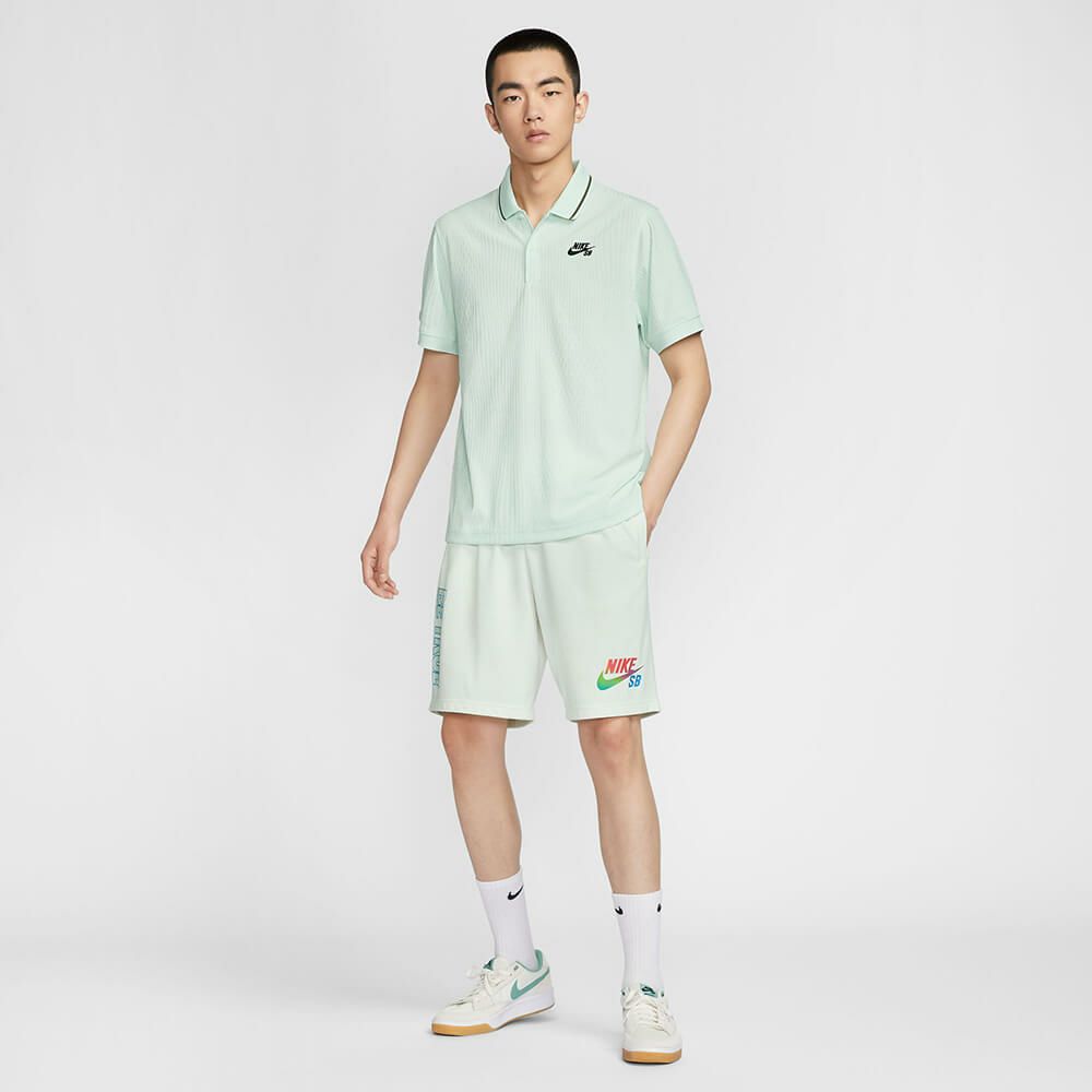 NIKE SB S/S SHIRT ナイキSB 半袖シャツ FED AGN OLY DF ADV PLO ライトグリーン FZ7006-394 スケートボード スケボー 05