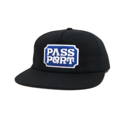 PASS~PORT CAP パスポート キャップ YEARBOOK LOGO WORKERS BLACK スケートボード スケボー 