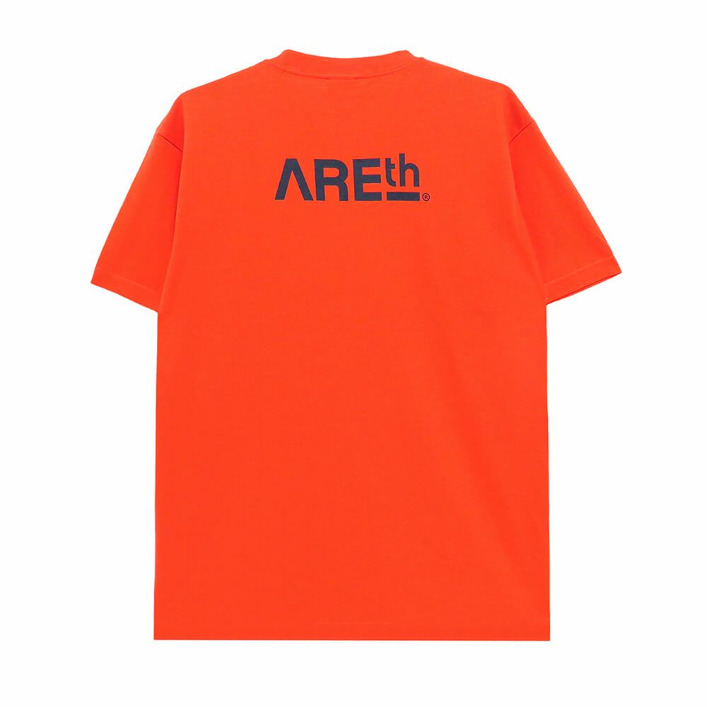 ARETH T-SHIRT アース Tシャツ LOGO ORANGE スケートボード スケボー 