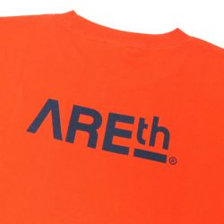 ARETH T-SHIRT アース Tシャツ LOGO ORANGE スケートボード スケボー 3