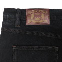 PASS~PORT JEANS パスポート パンツ ジーンズ WORKERS CLUB JEANS R42 WASHED BLACK スケートボード スケボー 5