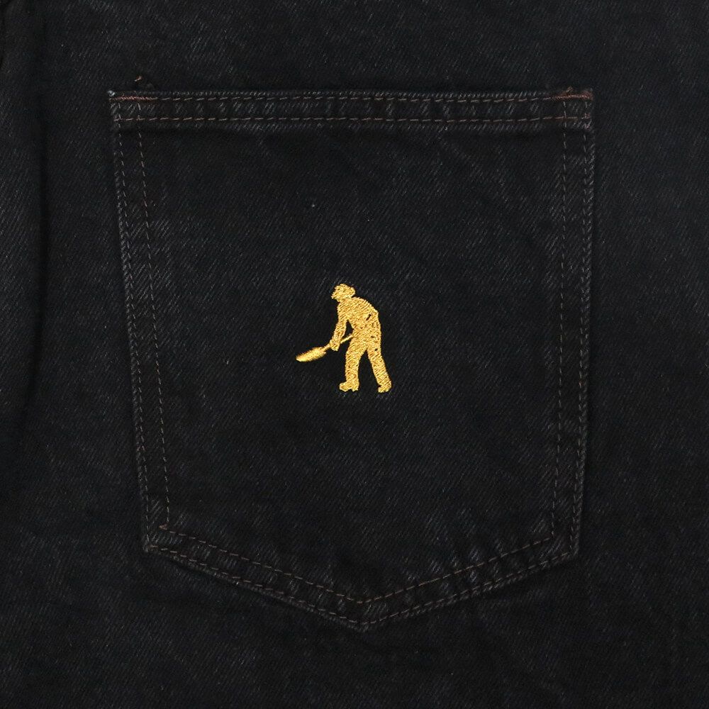 PASS~PORT JEANS パスポート パンツ ジーンズ WORKERS CLUB JEANS R42 WASHED BLACK スケートボード スケボー 8