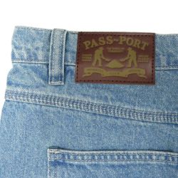 PASS~PORT JEANS パスポート パンツ ジーンズ WORKERS CLUB JEANS R42 WASHED LIGHT INDIGO スケートボード スケボー 5