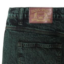 PASS~PORT JEANS パスポート パンツ ジーンズ WORKERS CLUB JEANS DARK GREEN OVERDYE スケートボード スケボー 5