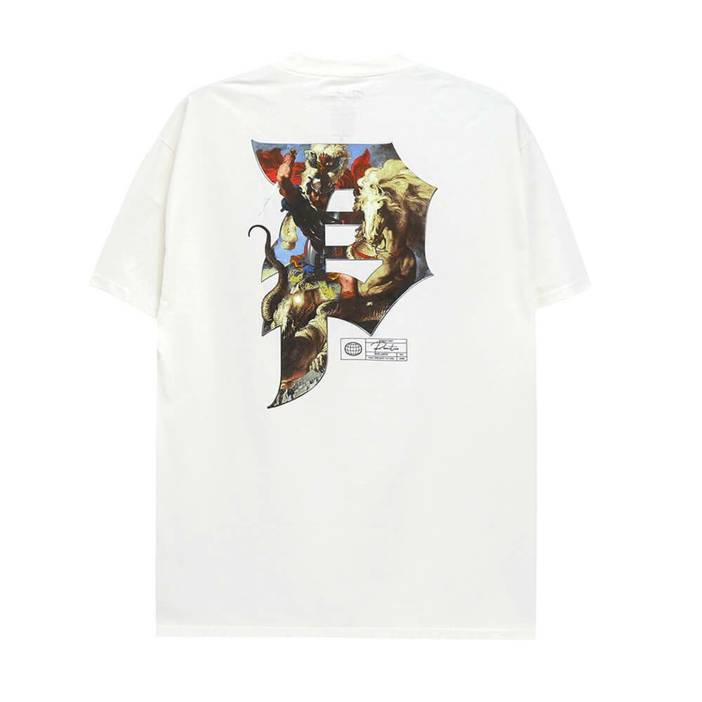 PRIMITIVE T-SHIRT プリミティブ Tシャツ VICTORY WHITE スケートボード スケボー 