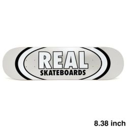 REAL DECK リアル デッキ TEAM CLASSIC OVAL WHITE 8.38 スケートボード スケボー