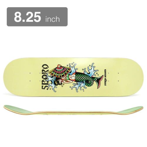 5BORO DECK ファイブボロ デッキ SHINYA NOHARA MERMAID YELLOW 8.25（STEVE BOLTZ） スケートボード  スケボー | スケートボードのカリフォルニアストリート